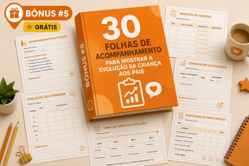 30 Folhas de Acompanhamento para Mostrar a Evolução da Criança aos Pais